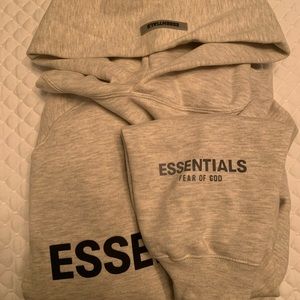 Oatmeal colored Fear of God Hoodie